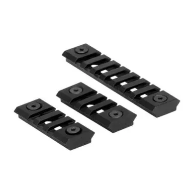Lightweight KeyMod Rail Segments 3pk Black Rail Sections