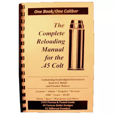 Loadbooks USA .45 Colt Reloading Manual