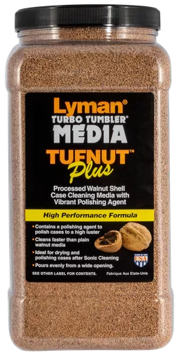 Lyman Turbo Brass Cleaning Media Treated Tufnut (Walnut) Medium "Easy Pour Container"