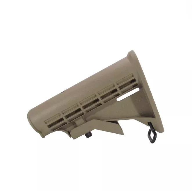 M4 Collapsible Milspec Stock Body w/ Latch Lever & Swivel Installed- FDE