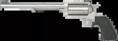 Magnum Research BFR460SW10 BFR Long Cylinder Large Frame 460 S&W Mag 5 Shot, 10″ Brushed Stainless Steel Barrel, Cylinder & Frame, Black Rubber Grip, Exposed Hammer