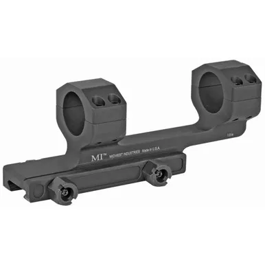 Midwest Industries Gen 2 1-Piece Picatinny Scope Mount 30mm Rings Black