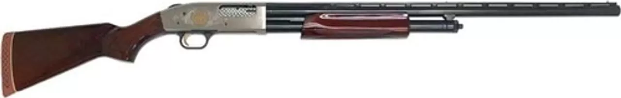 Mossberg 500 Cenntenial Edition 12 Ga, 28″ VR Barrel, Walnut Stock, 1 of 750 TALO Edition