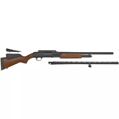 Mossberg 500 Field & Deer Combo Pump 12 Gauge Shotgun 28" Blued Barrel Wood Adjustable Comb Stock