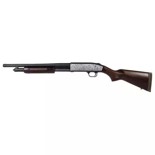 Mossberg 500 Retrograde Shotgun 12 ga 3 Chamber 5rd 18.5 Barrel Filigree Polished
