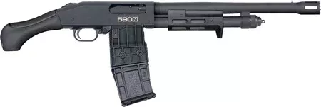 Mossberg 50217 590M Breacher 12 Gauge Pump 2.75″ 10+1 14.38″ Matte Blued Heavy Walled Barrel, M-LOK Forend, Matte Blued Drilled & Tapped Receiver, Black Birdshead Grip