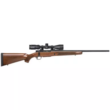Mossberg Patriot Bolt Action Rifle 308 Winchester 22" Fluted Blued Barrel Blued Frame Walnut Straight Grip Stock with Vortex Crossfire II Scope