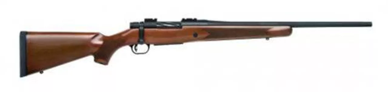 Mossberg Patriot Youth Bolt 243 Win 20″ Barrel, Walnut Stock Blued, 5rd