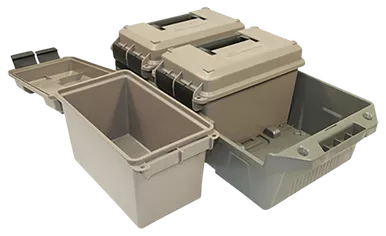 MTM 3 Can Ammo Crate Combo with 50 Caliber Cans Polymer Dark Earth