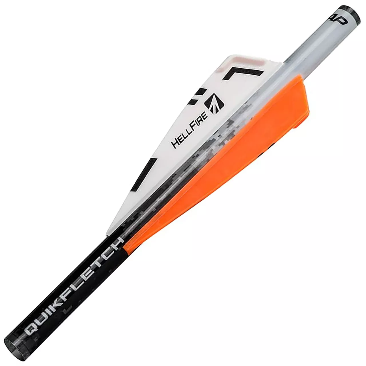 NAP Quikfletch Hellfire 3″ Vanes 6-Pack White Orange