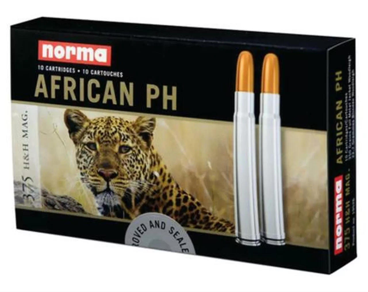 Norma African PH .375 H&H MAG 350Gr, Soft Nose Woodleigh – 10Rd/Box