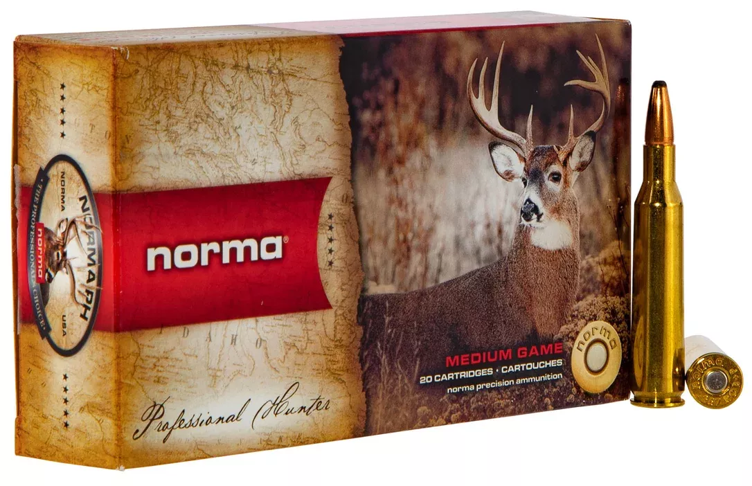 Norma Ammunition (RUAG) 20166042 Dedicated Hunting 257 Roberts 100 gr 3035 fps Soft Point (SP) 20 Bx/10 Cs