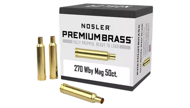 Nosler 10147 270 Wby Mag Rifle Brass 50/Box