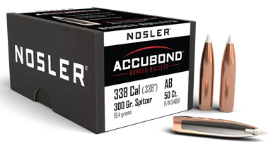 Nosler .338 .338" 300gr AccuBond SBT 50/Box