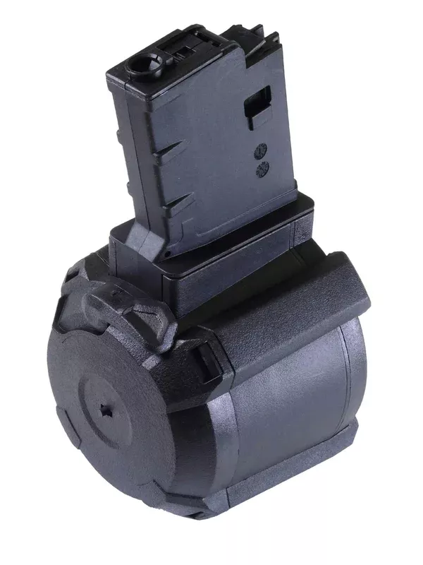 NUPROL 1200rnd Electric Drum Magazine for TM NGRS M4/AR-15 AEGs; Sound Control; N-MAG