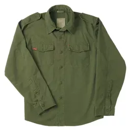 Olive Drab Vintage Fatigue Shirt