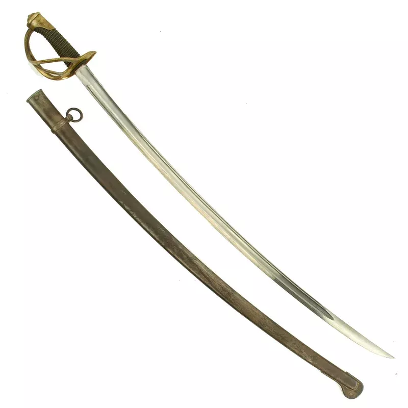 Original French Model 1822 Light Cavalry Saber Châtellerault with Scabbard – dated 1879