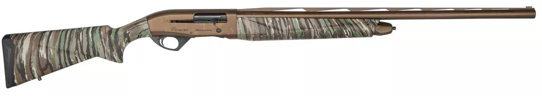 Pointer PPHL1228MNBROG Phenoma 12 Gauge with 28″ Barrel, 3″ Chamber, 3+1 Capacity, Midnight Bronze Cerakote Metal Finish & Realtree Original Synthetic Stock Right Hand (Full Size) Includes 5 Chokes