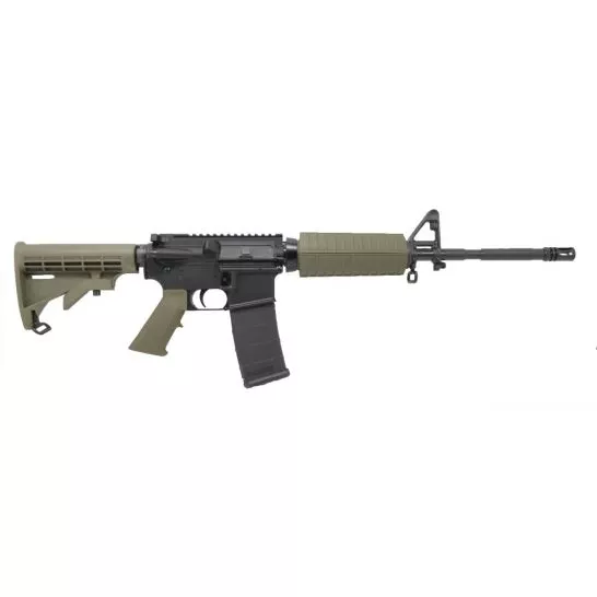 PSA PA-15 16″ M4 Phosphate 5.56 NATO 1/7 Classic Rifle, Olive Drab Green