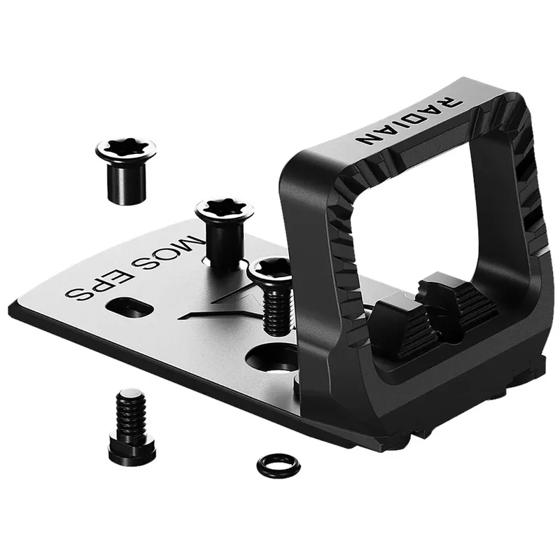 Radian Weapons Guardian Optic Guard w/Stealth Sights, Black Anodized Hardcoat Aluminum EPS Mount Compatible w/Glock MOS Handgun – G1502