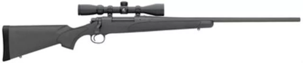 Remington 700 ADL, Bolt Action, 223 Remington, 24″ Barrel, Black, Synthetic Stock, W/3×9 Scope, 5Rd