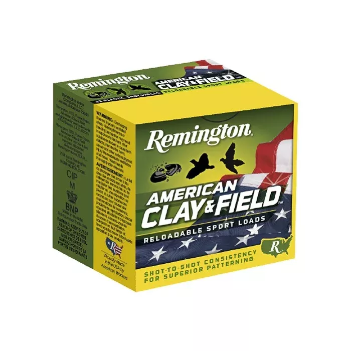 Remington Ammunition 20344 American Clay & Field Sporting Clay 12 Gauge 2.75″ 1 1/8 oz 7.5 Shot 25 Per Box/ 10 Cs