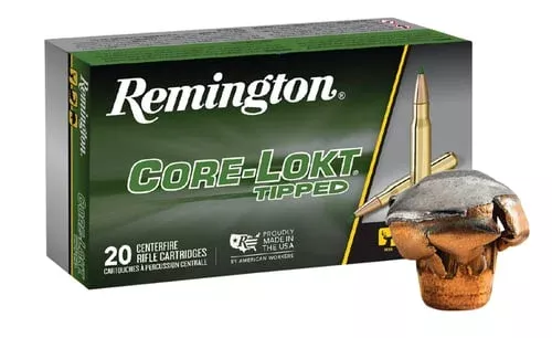 Remington Core-Lokt Tipped Rifle Ammunition 6.5 Creedmoor 129gr PT 2945 fps 20/ct