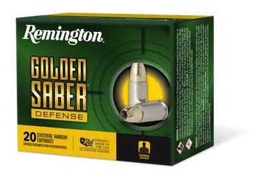 Remington Golden Saber Defense 9mm Luger Ammo 124 Grain Jacketed Hollow Point Box of 20