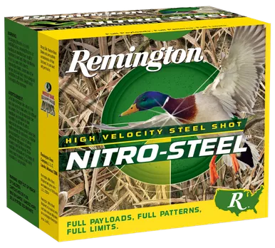 Remington Nitro-Steel High Velocity 12 Gauge Ammo 3" BB Zinc Plated Steel Shot 1-1/4 oz Box of 25