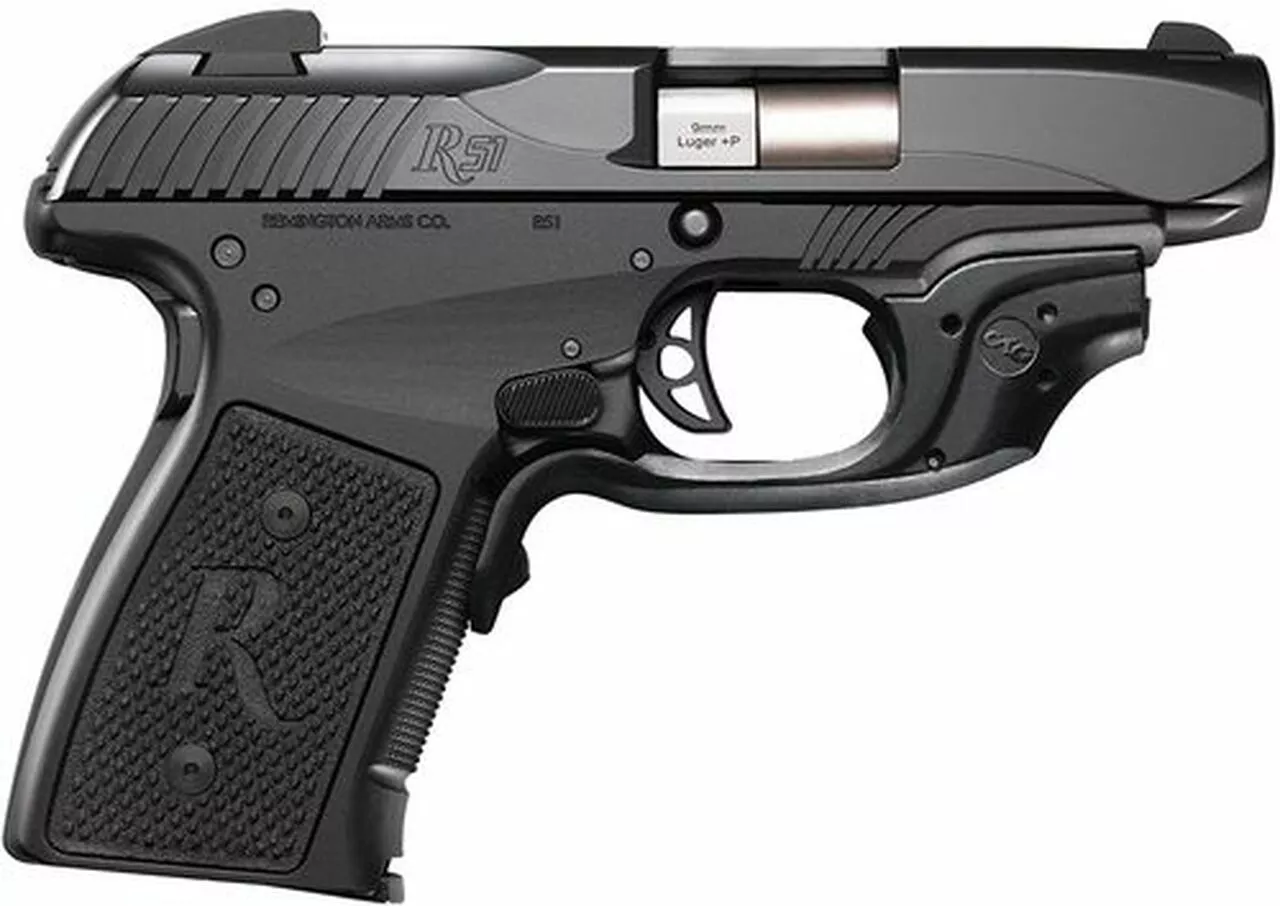 Remington R51CT, Crimson Laser Grip 9MM 3.4″ Barrel Melonite Finish 7 Rd Mag