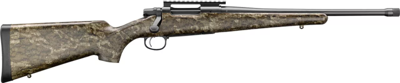 Remington Seven 300 Blackout, 16.5″ Threaded Barrel, Externally Adjustable X Mark Pro Trigger, Mossy Oak Bottomland Camo Stock, 5rd