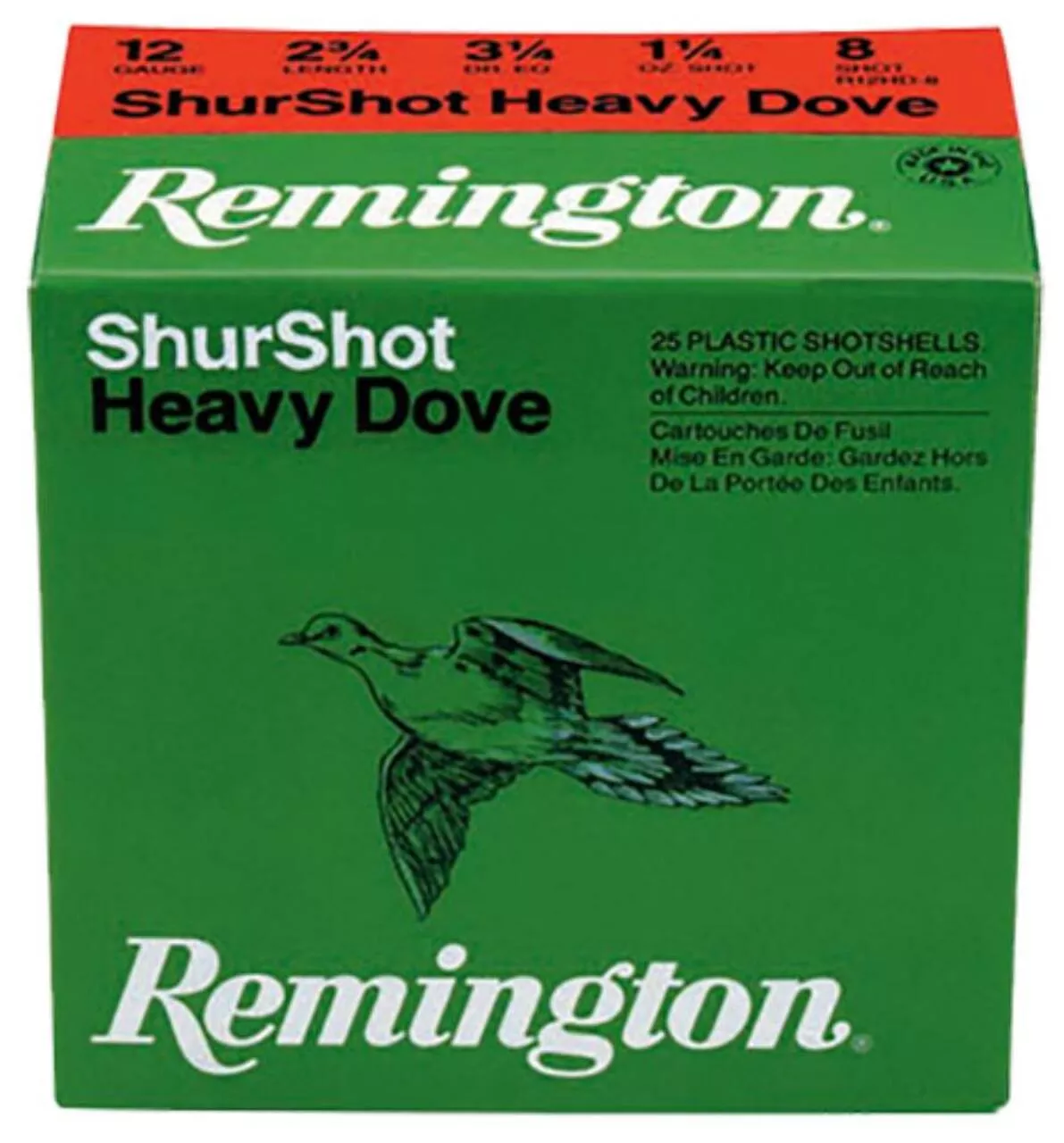 Remington Shurshot Heavy Dove Loads 12 Ga, 2.75, 1-1/8oz, 6 Shot, 250rd/Case (10 Boxes of 25rd)