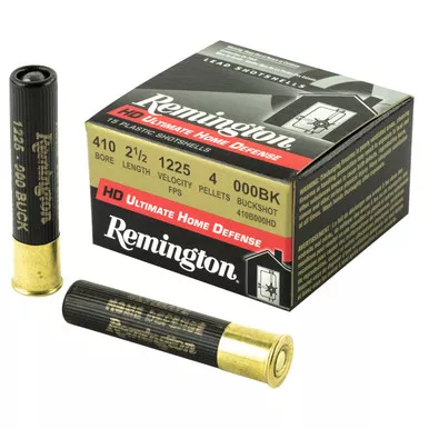 Remington Ultimate Defense 410 Gauge Ammo 2.5" 000 Buckshot 15 Rounds Box of 15