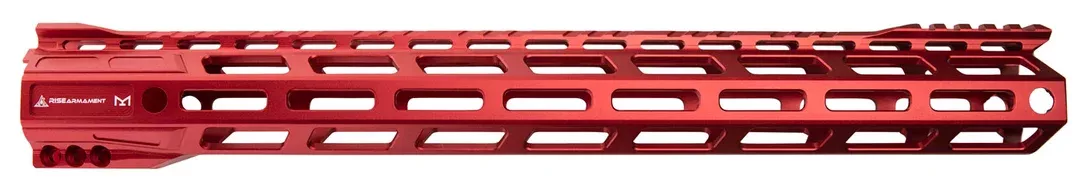 Rise Armament RA905135RR RA-905 AR-15 Handguard Rifle AR-15 6061-T6 Aluminum Red Hard Coat Anodized