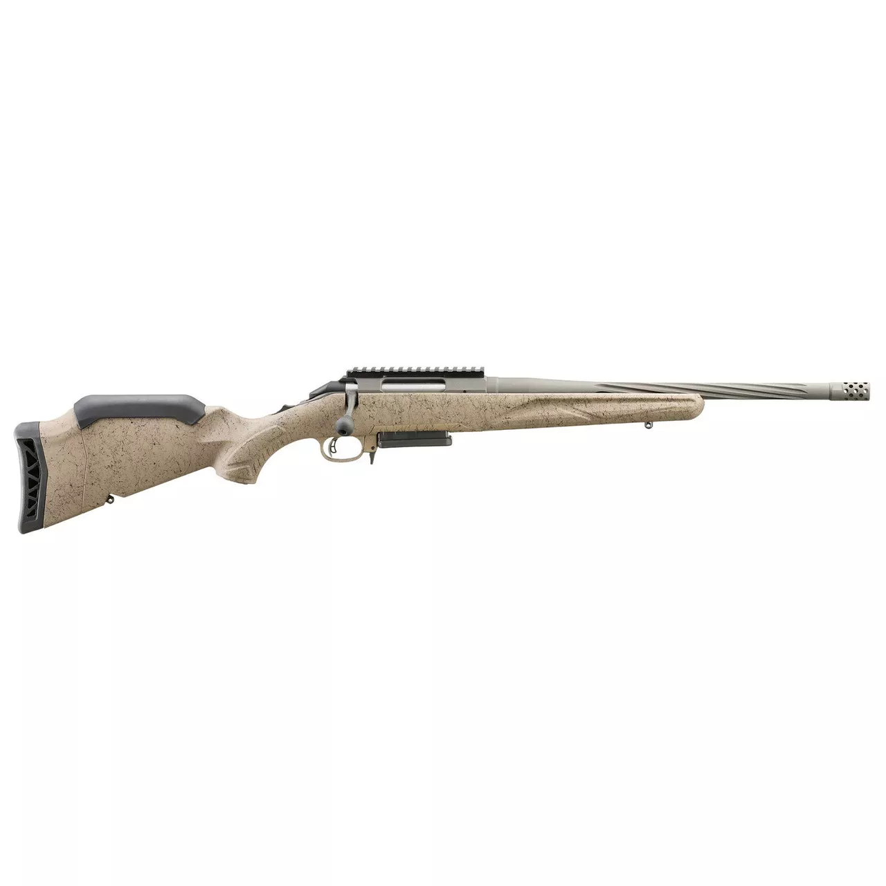 Ruger American Ranch Gen2 Flat Dark Earth Splatter .350 Legend 16.4″ Barrel 5 Rnd