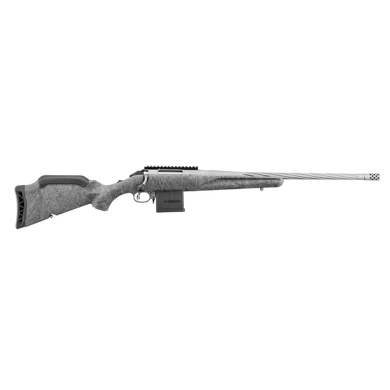Ruger American Rifle Generation II 204 Ruger 20″ 10 Rnd Grey Splatter