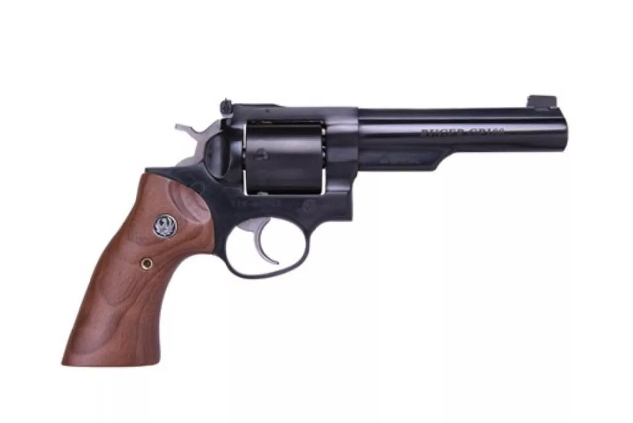 Ruger GP100 Limited Edition 44 Special 5″ Half Lug Barrel Adjustable Sights Wood Grips 5rd