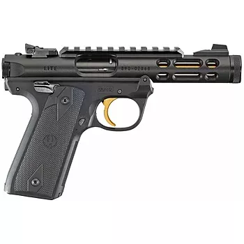 Ruger Mark IV 22/45 Lite | 22LR | Black/Gold | Free Portable Pistol Safe