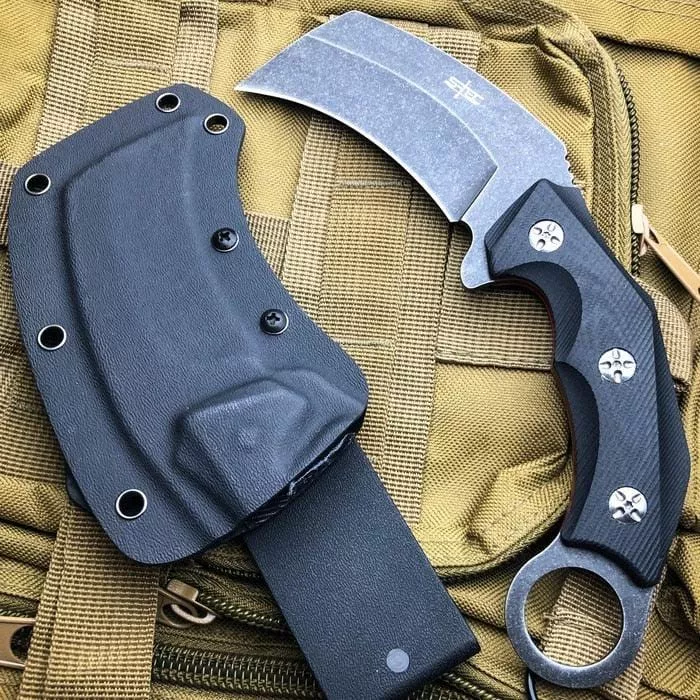 S-TEC 8 1/2? Broad Head Karambit w/ G10 Composite Handle – T226141 – Weapons Galore