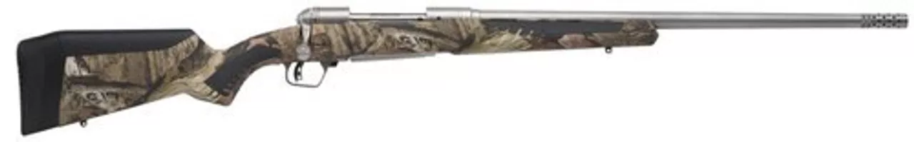 Savage 10/110 Bear Hunter 338 Federal, 23″ Barrel, Stainless Steel,, , AccuFit Mossy Oak Break-Up Stock, 2 rd