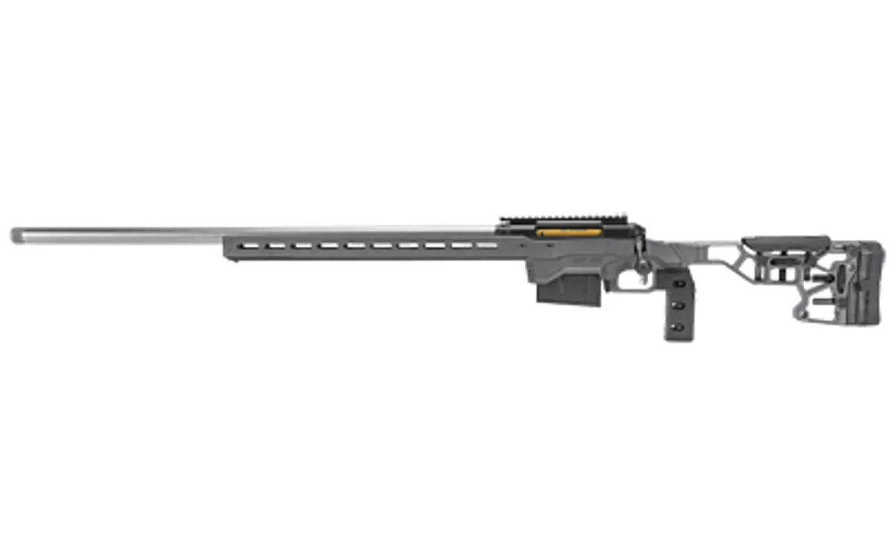 Savage 110 Elite Precision, Bolt Action, 6.5 Creedmoor, 26″ Matte Stainless Barrel, Gray MDT ACC Chassis with ARCA Rail, AccuTrigger, AICS Magazine, 10Rd, Left Hand