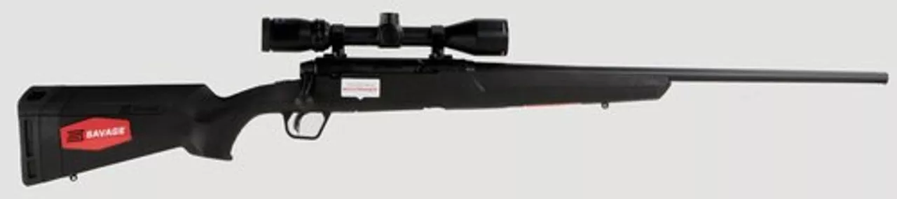 Savage Axis II XP 270 Winchester, With 3X9X40 Scope, 22″ Barrel,, , Synthetic, Black, 4 rd