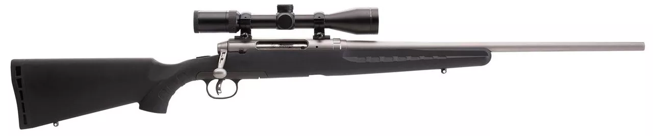 Savage Axis II XP with Scope Bolt 243 Winchester 22″ Barrel, Synthetic Black, 4rd