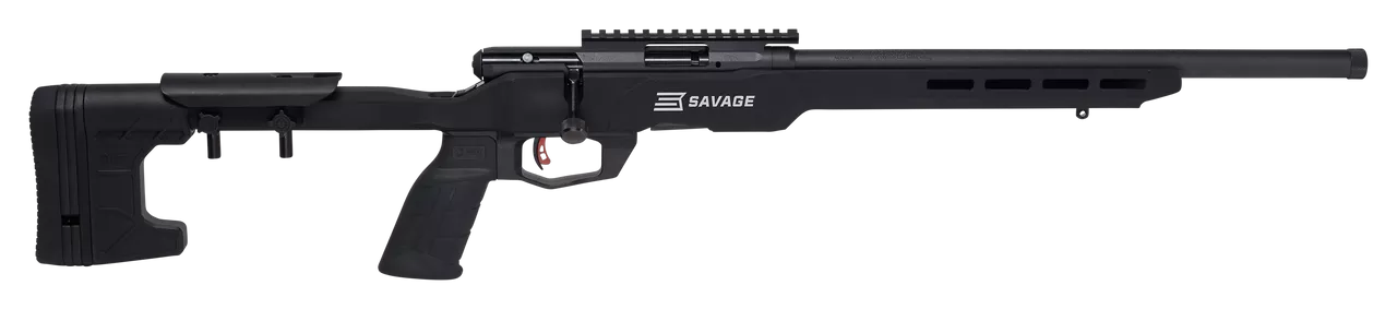 Savage B17 Precision 17HMR, 18″ Heavy Barrel, Black, MDT Custom Chassis, 10Rd