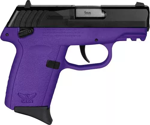 SCCY Industries CPX1CBPUG3 CPX-1 Gen3 9mm Luger 10+1 3.10″ Purple Polymer w/Picatinny Rail Serrated Black Nitride SS Slide Purple Polymer Grip
