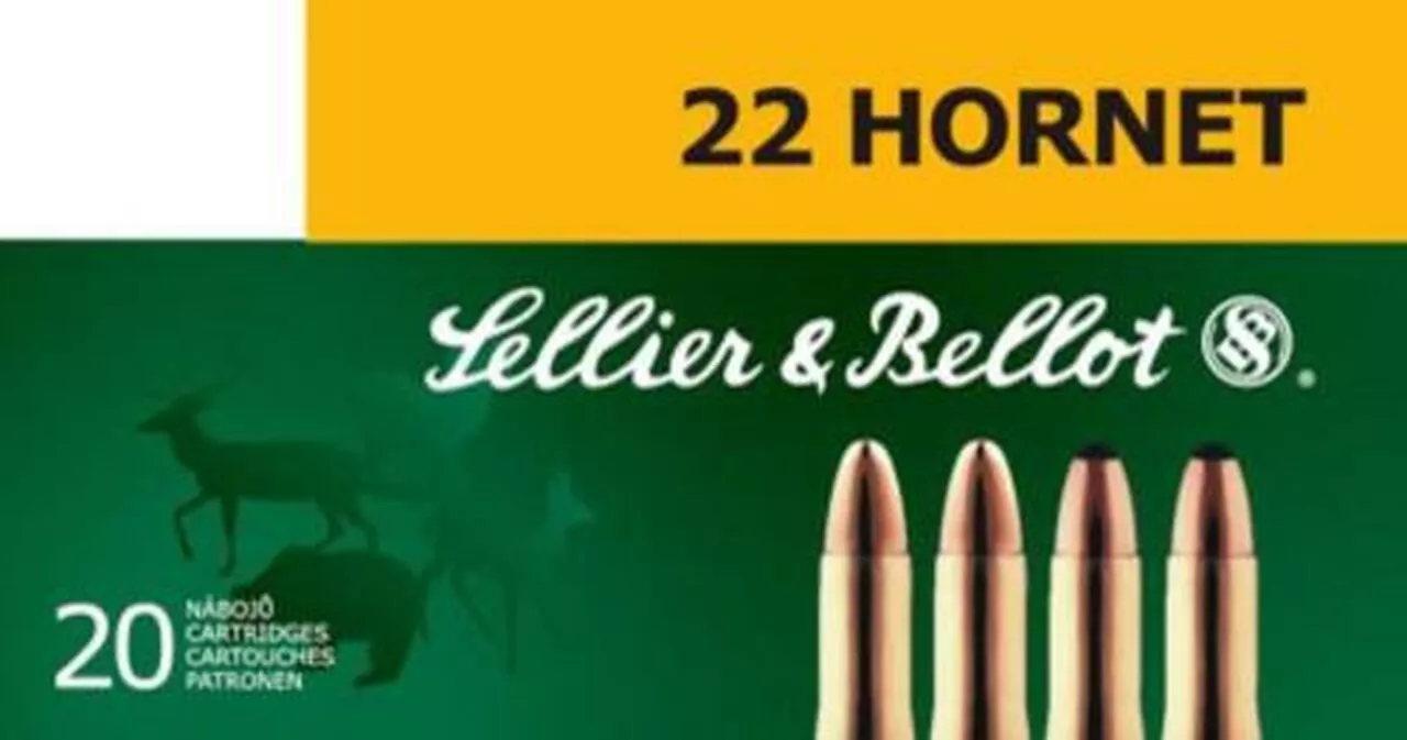 Sellier and Bellot 22 Hornet 45 FMJ 20Rd/Box