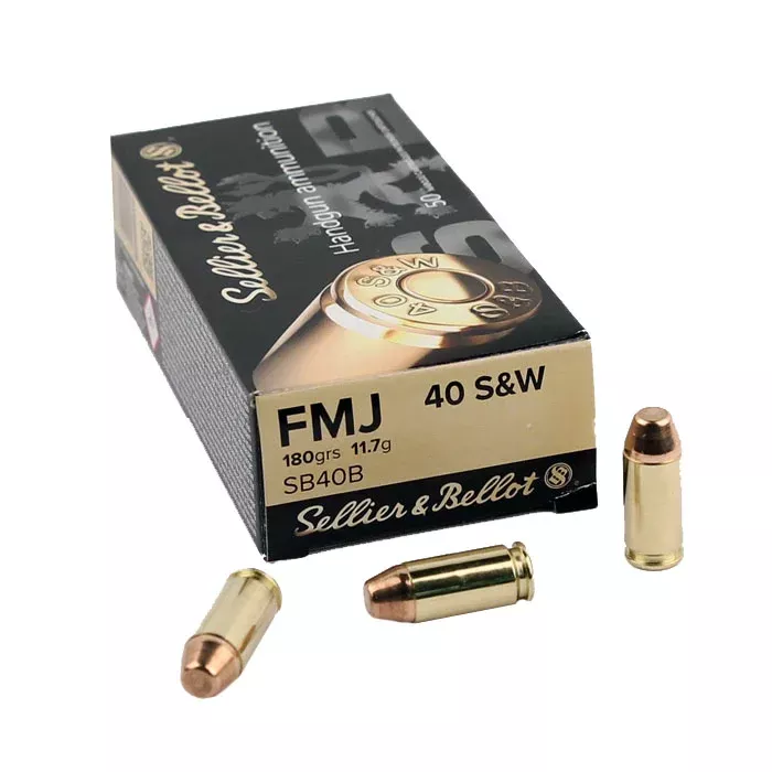 Sellier & Bellot .40S&W 180 GR. FMJ – 50RD