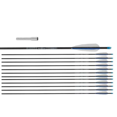 Set of 12 Buck Trail Ebony 5.2 carbon arrows