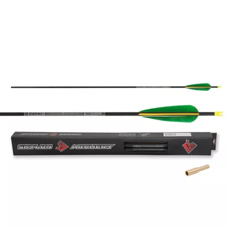 Set of 12 Skylon Ebony ID5.2 carbon arrows with 4″ plastic vanes