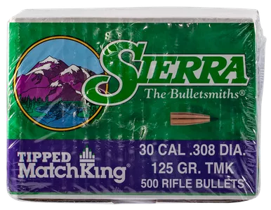Sierra Bullets .30 Cal .308" 125gr TMK 500/Box